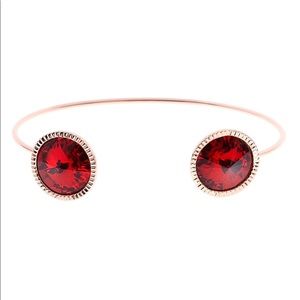 Ted Baker Ravenna Rivoli Crystal Cuff - Gold/Red